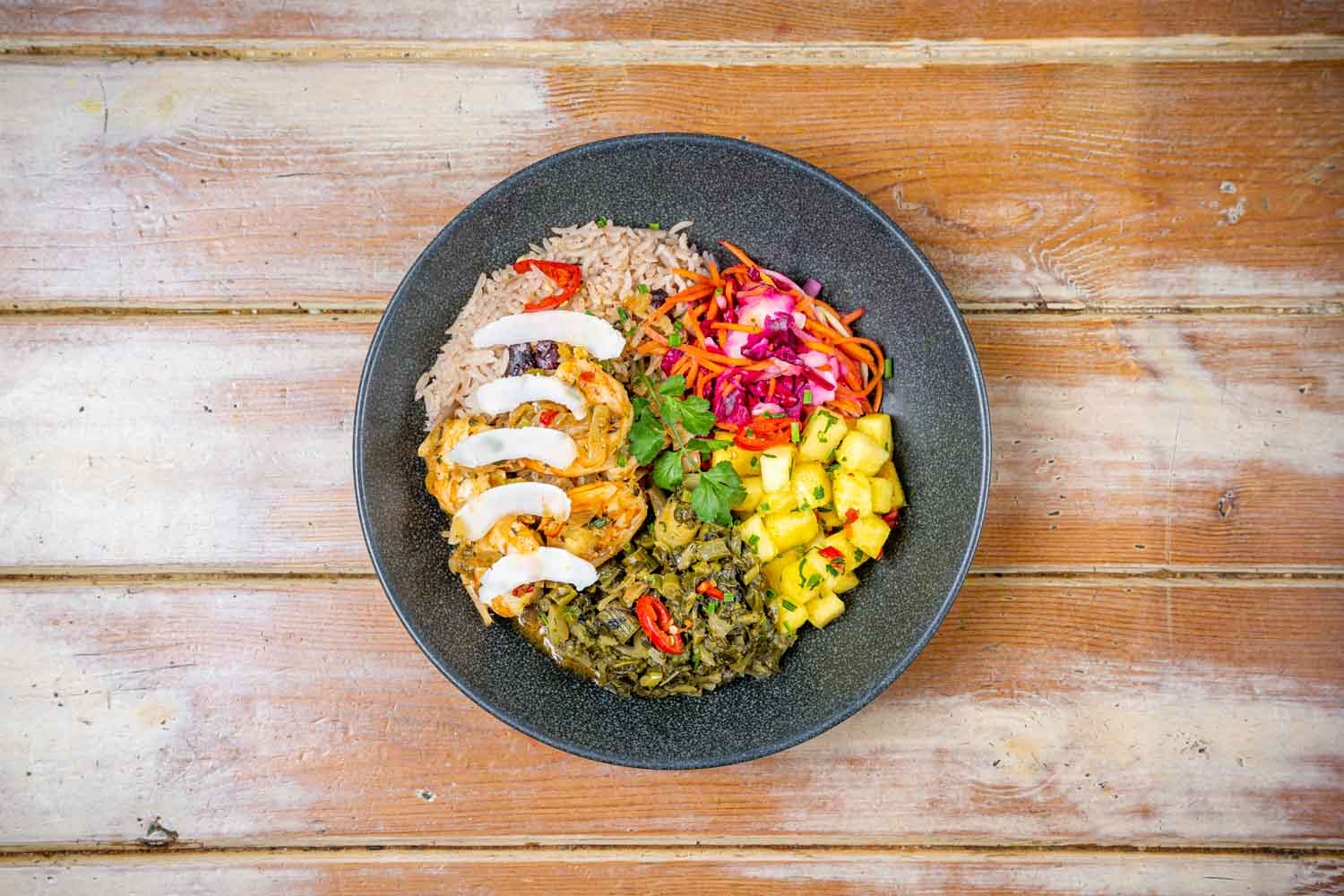 Coconut Prawn Rice Bowl