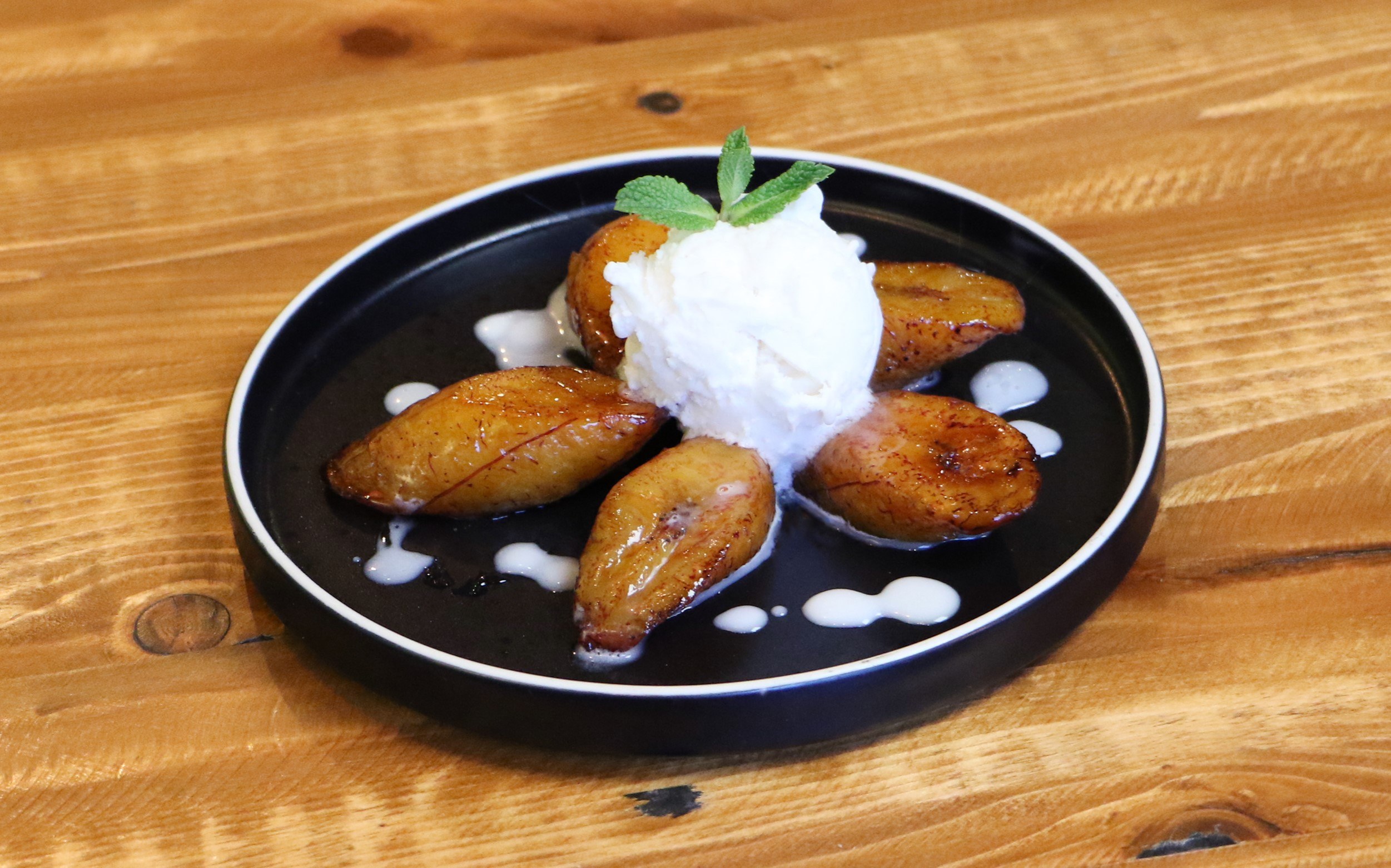 Caramelised Rum Plantain Pudding