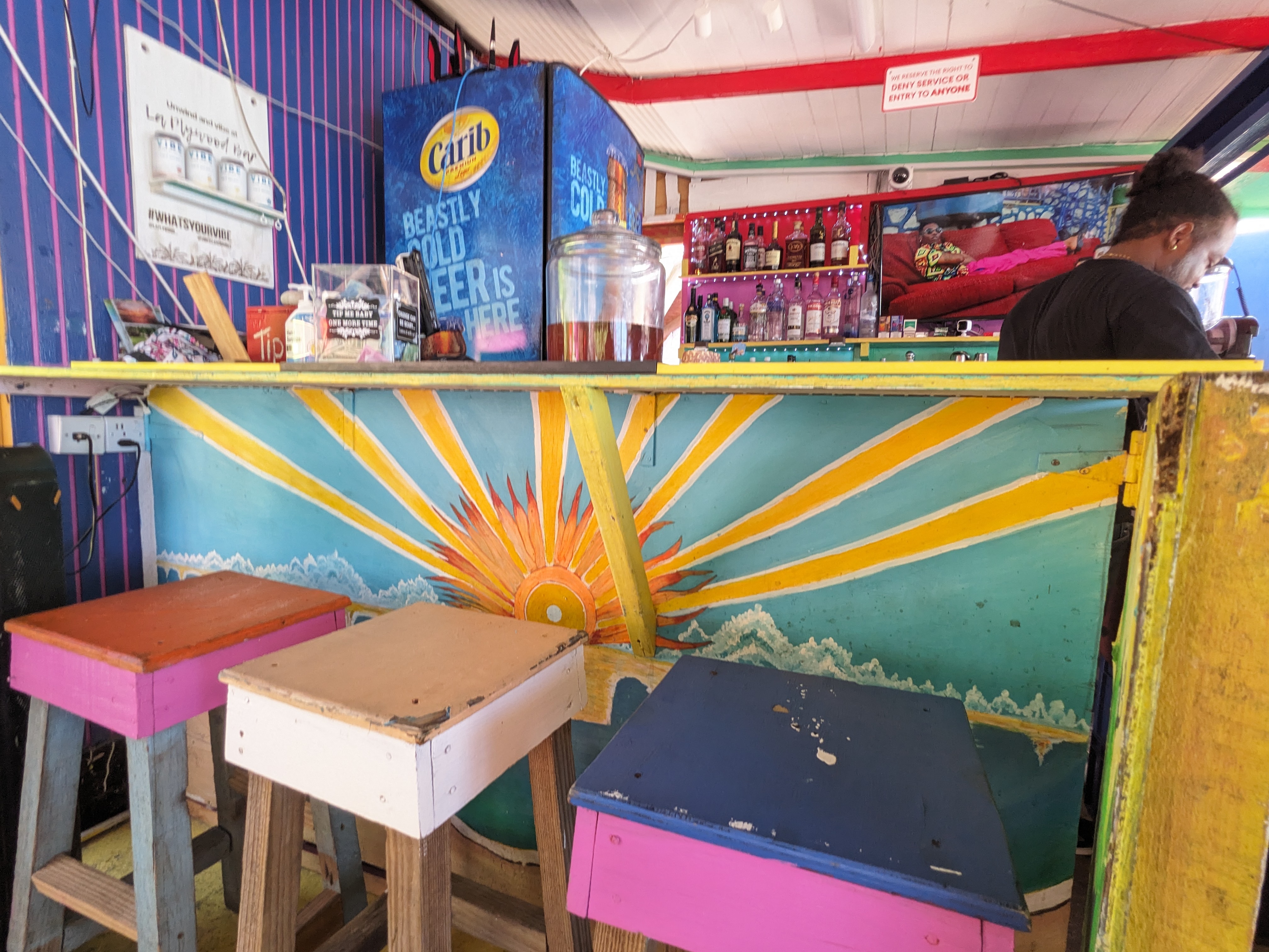 Plywood Beach Bar Cafe in Grenada