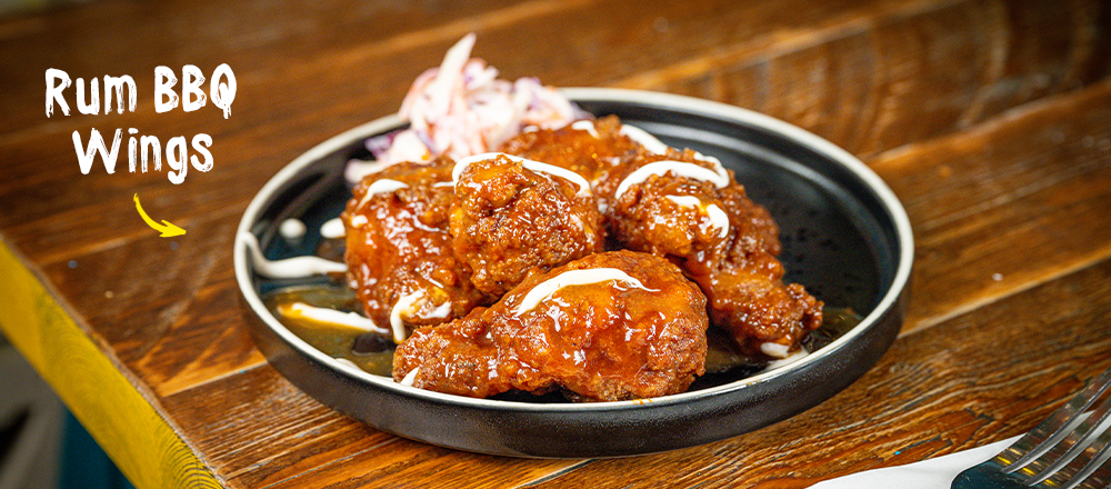 Sticky Rum BBQ Wings
