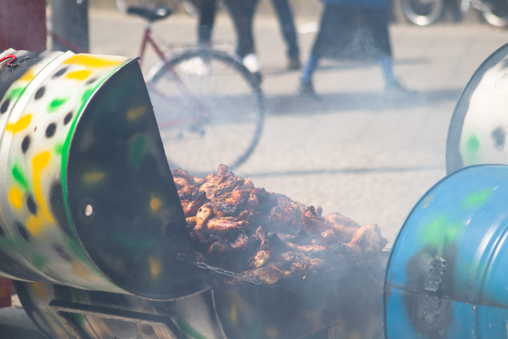 Caribbean Jerk Chicken Oil Drum BBQ