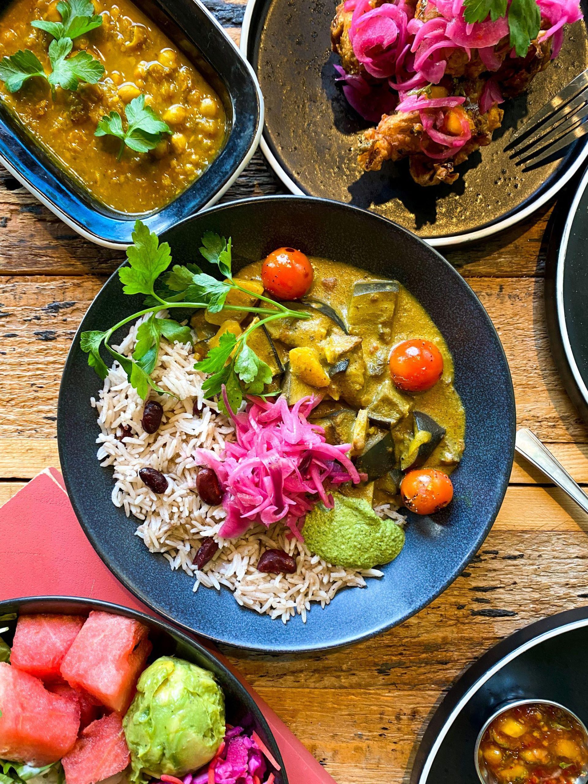 Vegan Aubergine Curry and Cutters