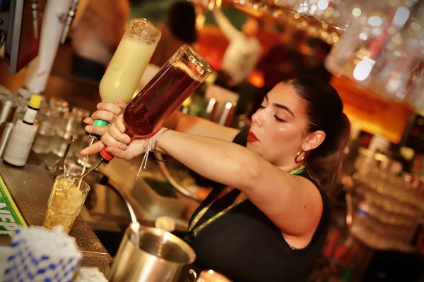 Brindleyplace Opening 15 Making Drinks at Bar