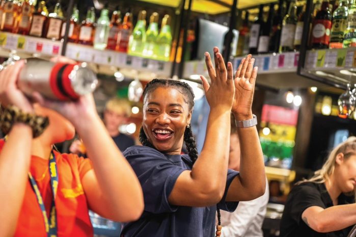 Blackburn bartender clapping