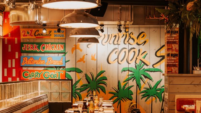 Sunrise cooks sign